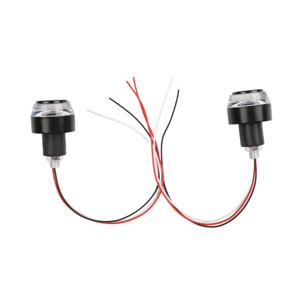 2Pcs LED Motorcycle Handlebar Turn Signal and Brake Lights Providing Clear Visibility and Awareness 2Pcs LED Motorcycle