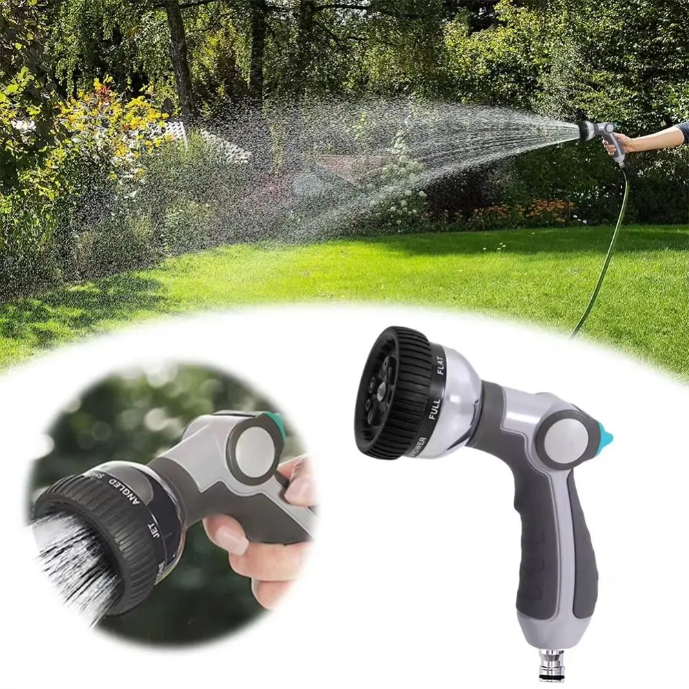 

High Pressure Garden Hose Nozzle Watering Plant Corrosion-resistant Metal Spray Nozzle Lawn Washing Durable Water Hose Sprayer