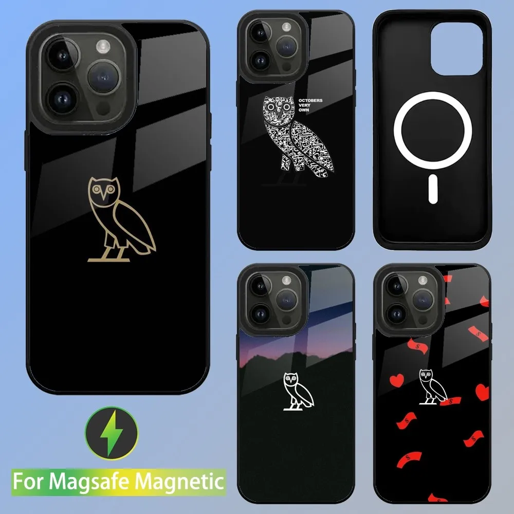 Drake O-OvO OWL Phone Case For iPhone 16,15,14,13,12,11,Plus,Pro,Max Mini Magsafe Magnetic Wireless Charging