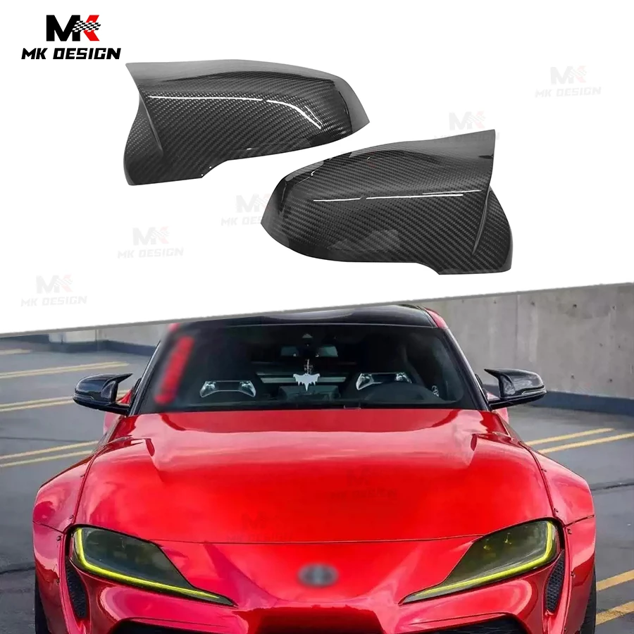 

Carbon Fiber Rearview Mirror Caps for Toyota GR Supra A90 MKV 2019-2023 Carbon Side View Mirror Covers Car Accessories