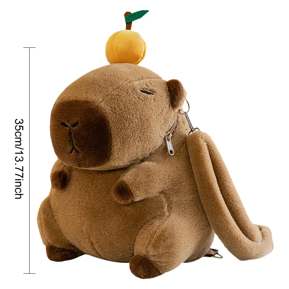 Enfants Mini sac à dos sac drôle fille Anime sac à bandoulière doux fille petit sac à dos en peluche Capybara sac d'école pour filles enfants