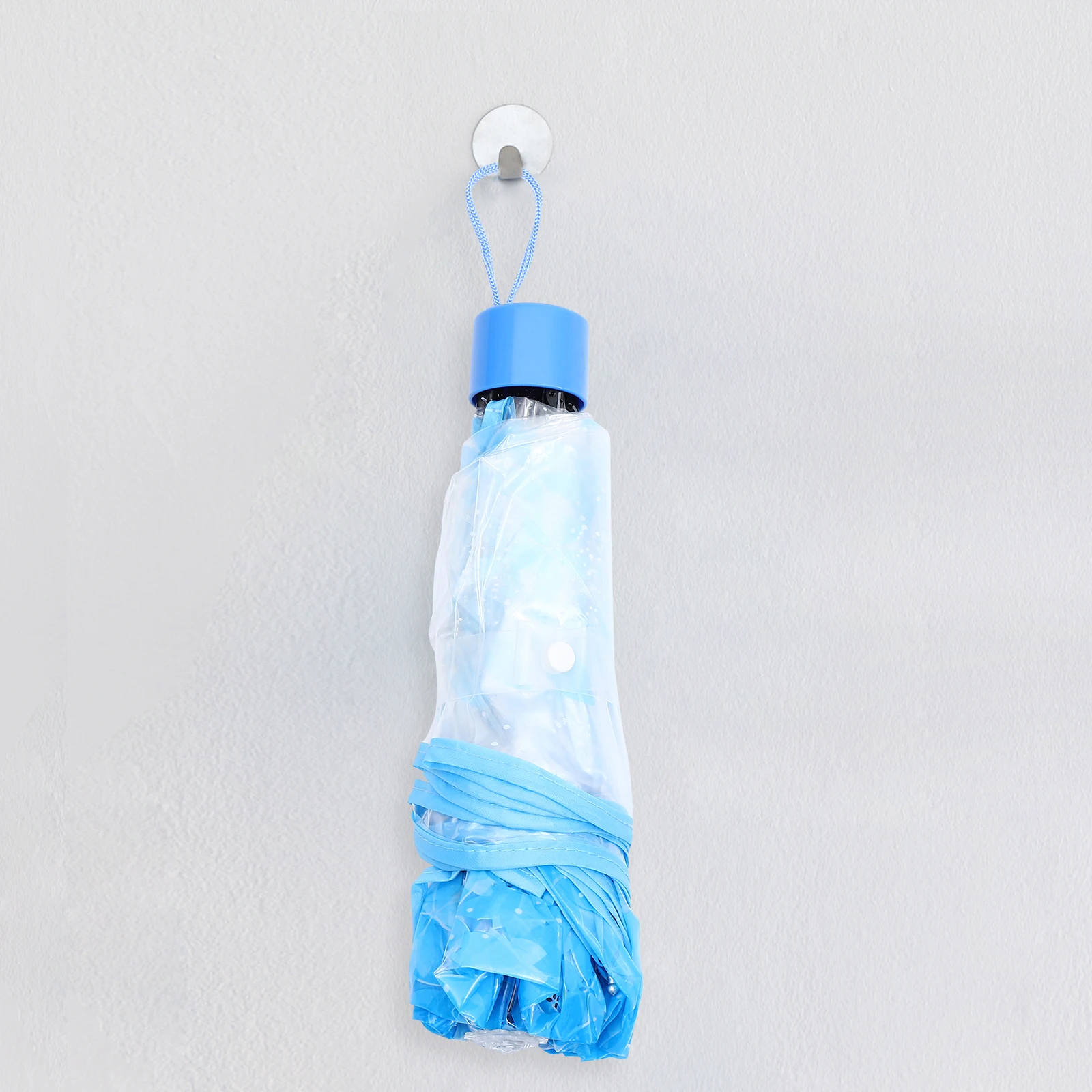 

Transparent Folding Clear Plastic Travel Lightweight Strong Wind Rain Compact Transparent Umbrella Sunshade Gift