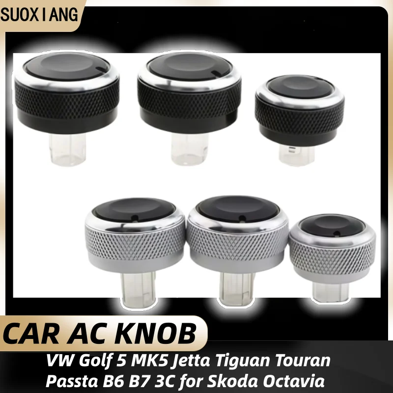 

Car Heat Control Switch Knob for Volkswagen VW Golf 5 MK5 Jetta Tiguan Touran Passta B6 B7 3C for Skoda Octavia A5
