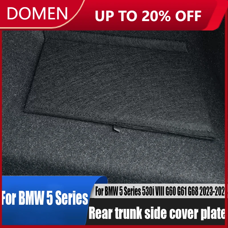 

For BMW 5 Series 530i VIII G60 G61 G68 2023 2024 rear trunk partition storage storage box side cover board for car interior