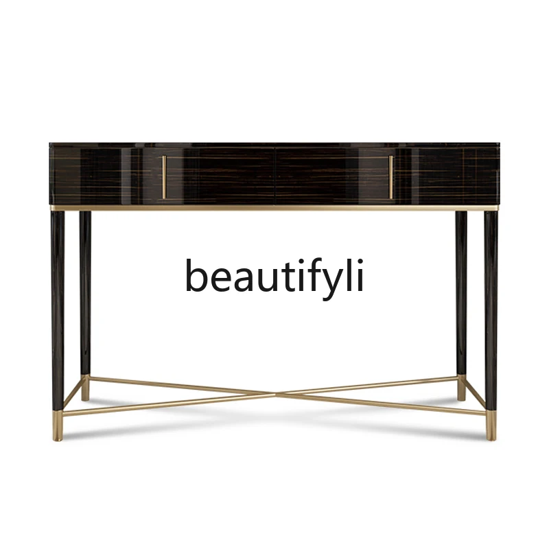 

Entry entrance cabinet Light luxury Italian platform Simple modern entrance rack
