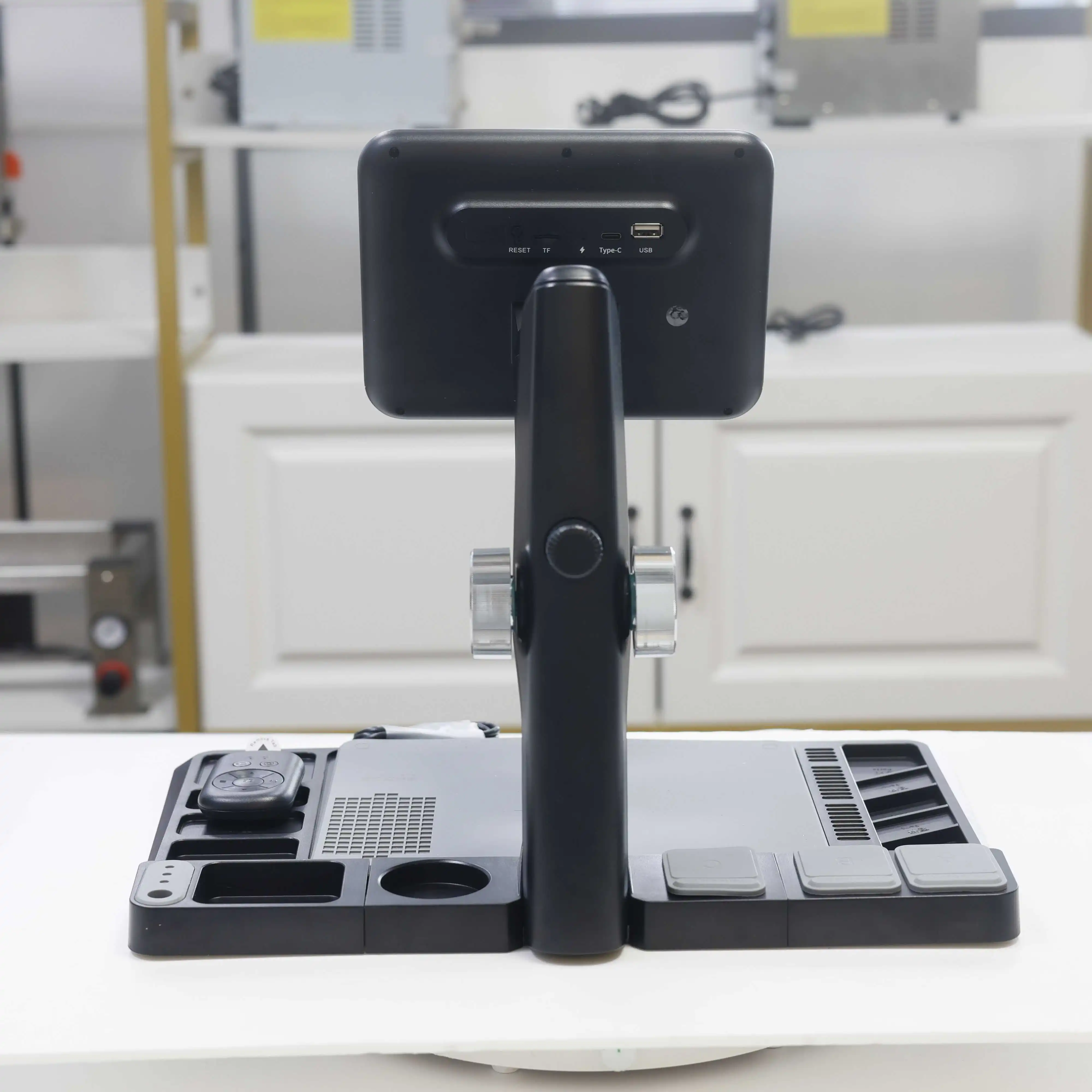 

7 Inch IPS Touch Screen 1600X Digital Microscope 12MP Maintenance Workbench Repair Tools LED Magnifier Connect PC Remote Control