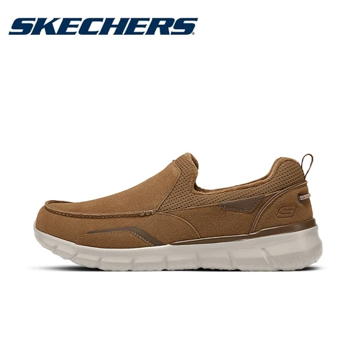 Skechers 오리지널 남성용 소프트 모카신 로퍼, 스웨이드 가죽 슬립 온 포멀 슈즈, 따뜻한 플랫 드라이빙 슈즈, 가을 겨울 