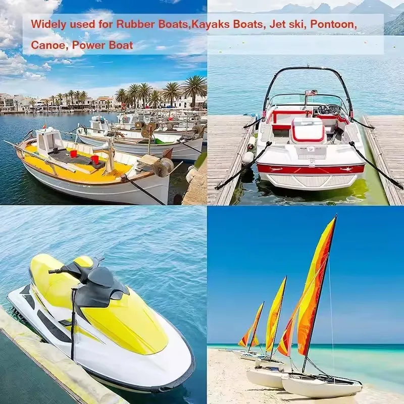 4ft Bungee-Festmacherleinen für Boote, stoßdämpfende Festmacherleinen, Anlegeleinen, Bootszubehör für Jetski, Ponton, Kajak, Kanu, Motorboote und Wasserfahrzeuge – Detail 7