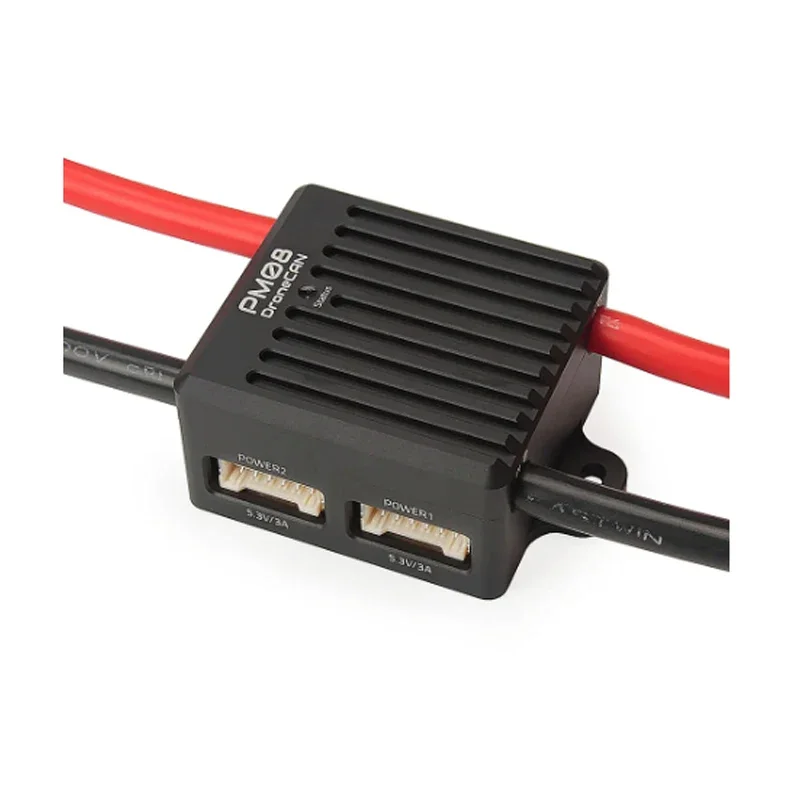 DroneCAN PM08-CAN Holybro 2-14S 200A Power Module Dual Step Down UBEC Output With 2x Independent 5V Out For RC FPV Drone