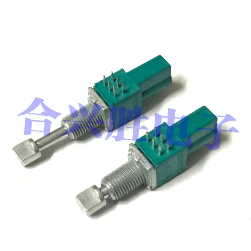 

1 Piece Push Pull Shaft Precision Potentiometer With Locking Device RK097121TD57 Double B10K Power Amplifier Audio Potentiometer