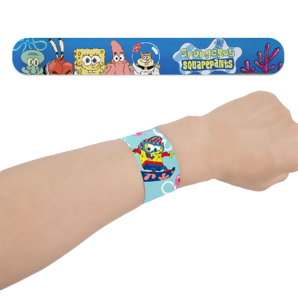 12 Stück Spongebob Schnapparmbänder Cartoon Anime Armbänder für Partygeschenke Geburtstagsfeiern Klassenzimmer-Belohnungen Veranstaltungen – Detail 5