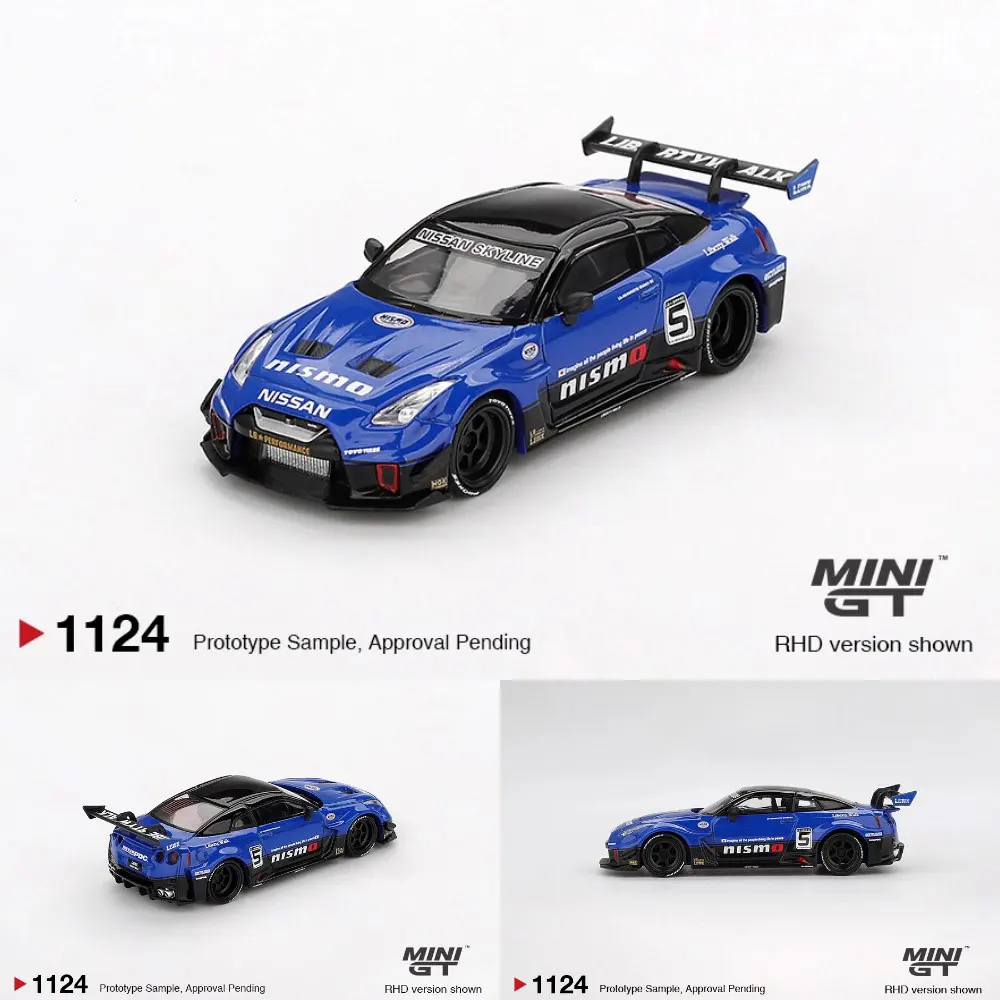 PreSale MINIGT 1/64 Diecast نموذج سيارة نيسان 35GT-RR Ver.2 نفطة التعبئة والتغليف مجموعة نماذج عالية الأداء #6