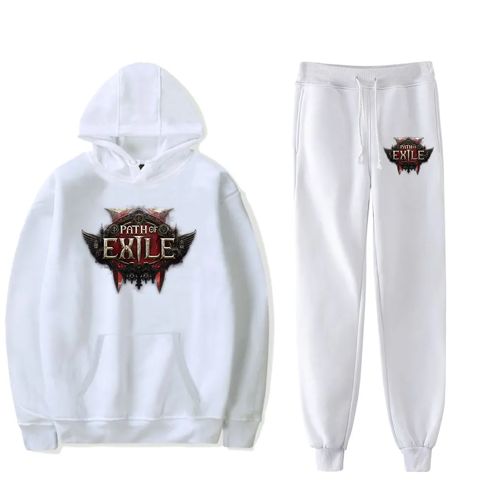 Hot Game Path Of Exile 2 Hoodies Set Merch Cosplay Women Men Fashion Casual Sweatshirts Sweatpants Casual Sports Hoodies Suit