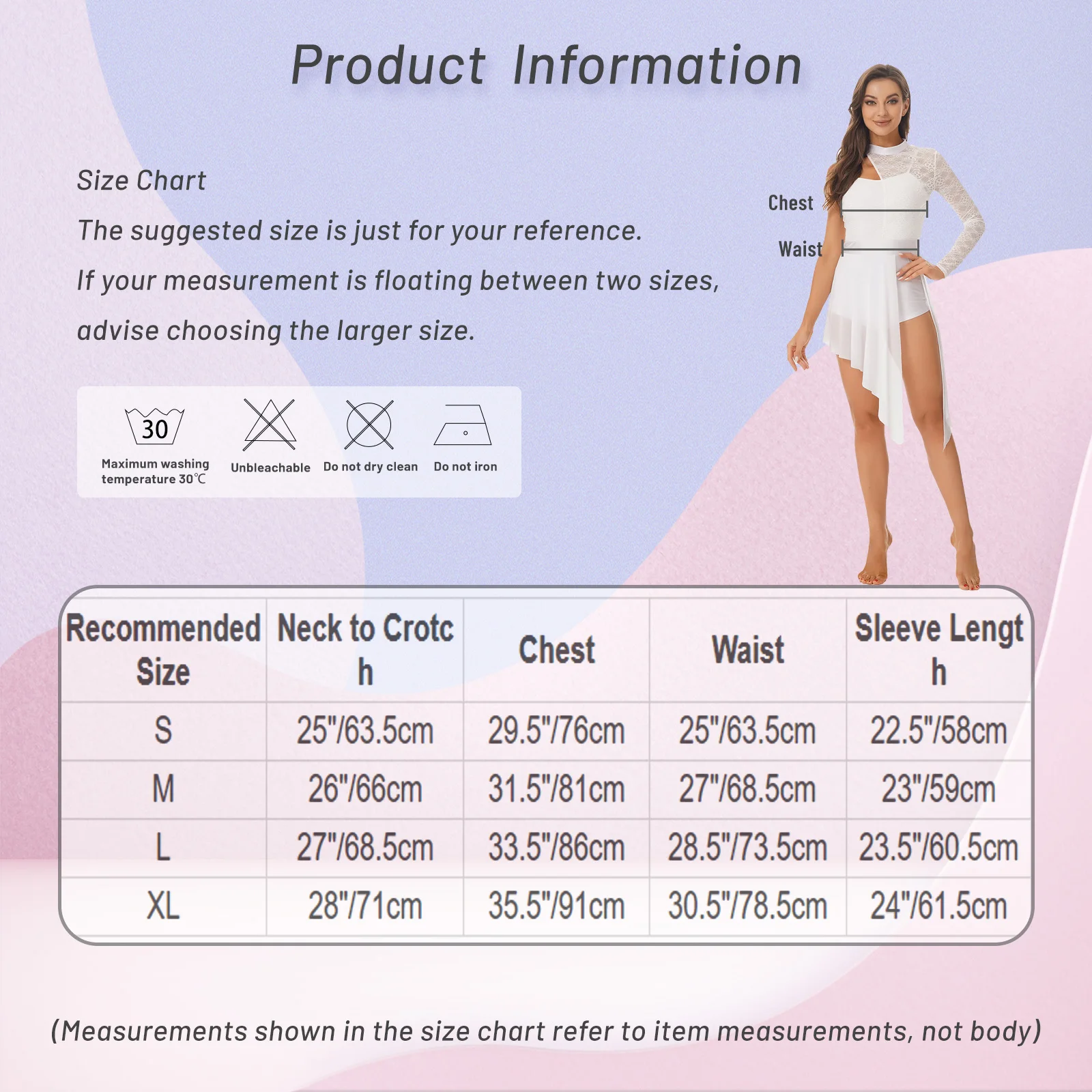 Women Floral Lace Lyrical Ballet Dance Dress Long Sleeve Irregular Ruffled Modern Tango Ballroom Samba Rumba Dancewear Costumes