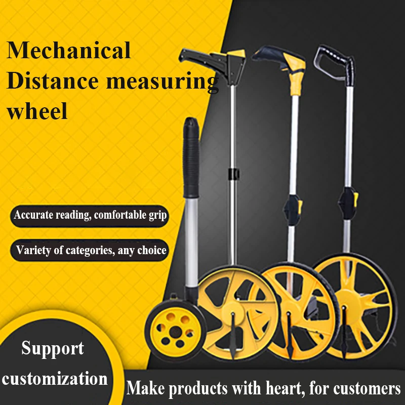 Roue de mesure de distance Roue de mesure portative Roue de mesure mécanique Télémètre à roue portatif Télémètre mécanique portable Machine d\'outil