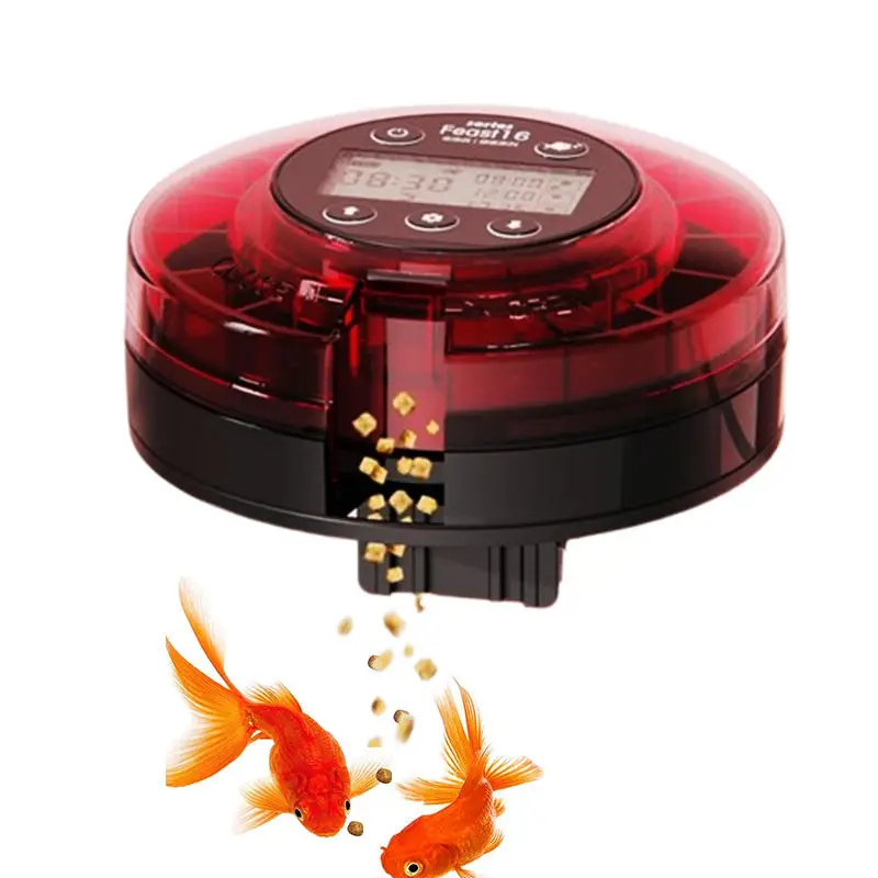 Automatic Fish Feeder For Aquarium Automatic Food Dispenser With Timer Rechargeable Timer Feeder