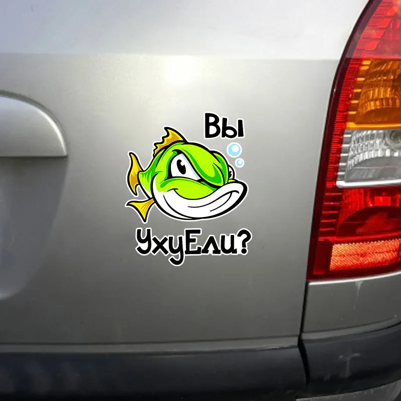 Y336# Fishing Stickers for Cars PVC Car Wrap Decoration Waterproof Sticker Cartoon Auto Products Motorcycle Styling Accessories