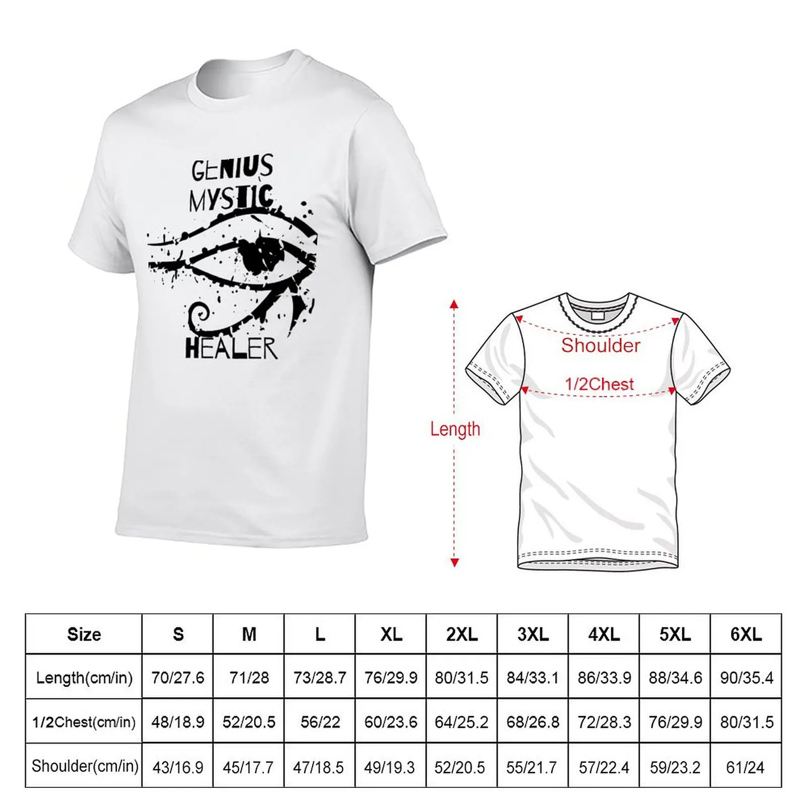 GENIUS MYSTIC HEALER T-Shirt customs design your own cute tops men t shirt