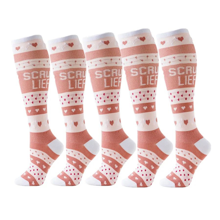 Calcetines de compresión para hombre y mujer, medias deportivas para ciclismo, correr, Yoga, fútbol atlético, baloncesto, Rugby, senderismo, tenis, monopatín