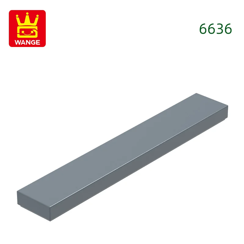 Wange 121 stks/partij 6636 1x6 Tegel Bouwsteen Moc Klassieke Accessoires Compatibel met Baksteen Kinderen Speelgoed geschenkdoos