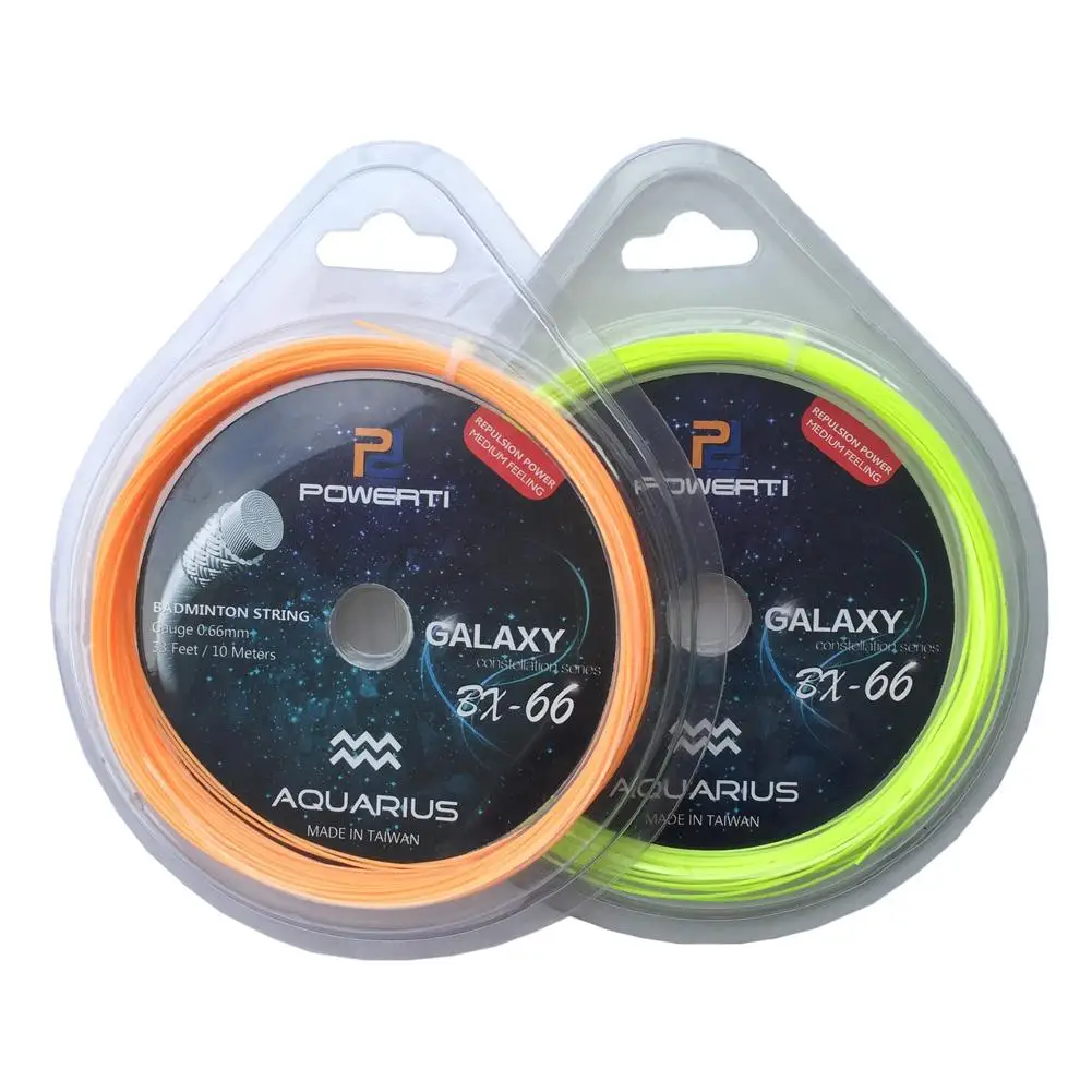 Línea de bádminton Bx66 de alta elasticidad, 0,66mm, 24lbs-30lbs, cuerdas de red de bádminton para atletas aficionados profesionales