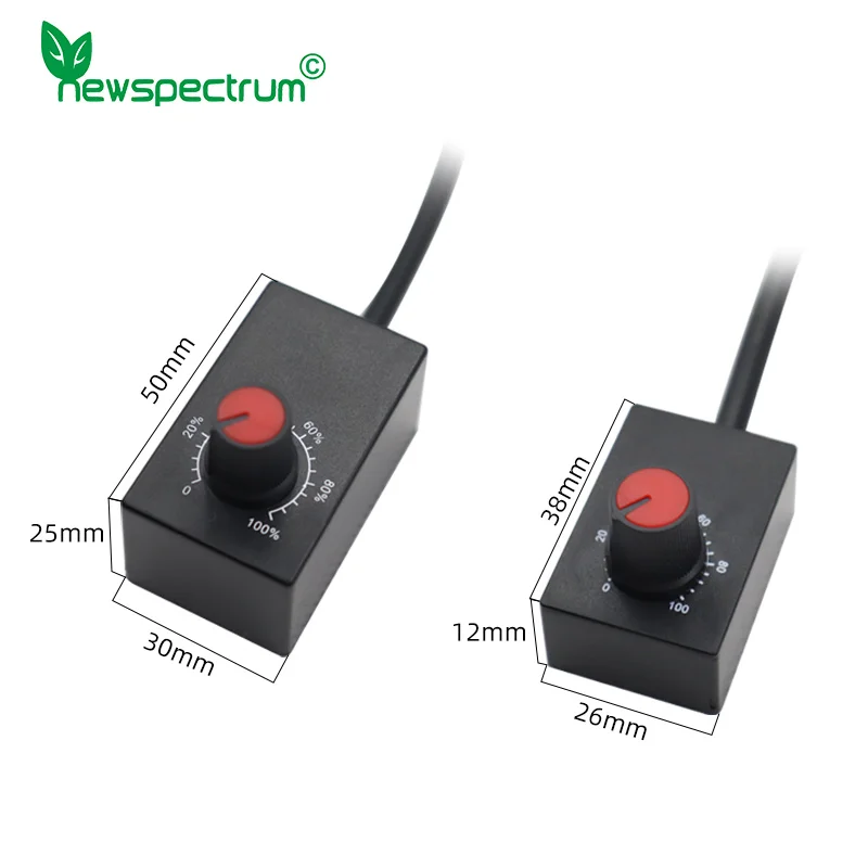 Mini DC 0-10V 1-10V Knob Dimmer 0-100% Scale Electronic Potentiometer for LED Dimmable Grow Lights Power Driver