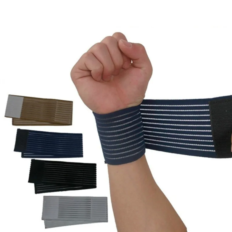 1 Pc Sports Fitness Bracers Elastic Bandage Hand Wrist Strap Wrap Sport Wristband Adjustable Stretchy Wrist Protector