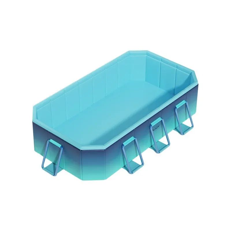 Inflatable Kids Swimming Pool Family Outdoor Foldable Thickened Baby Slide Easy Setup No Pump Needed Backyard Garden Home