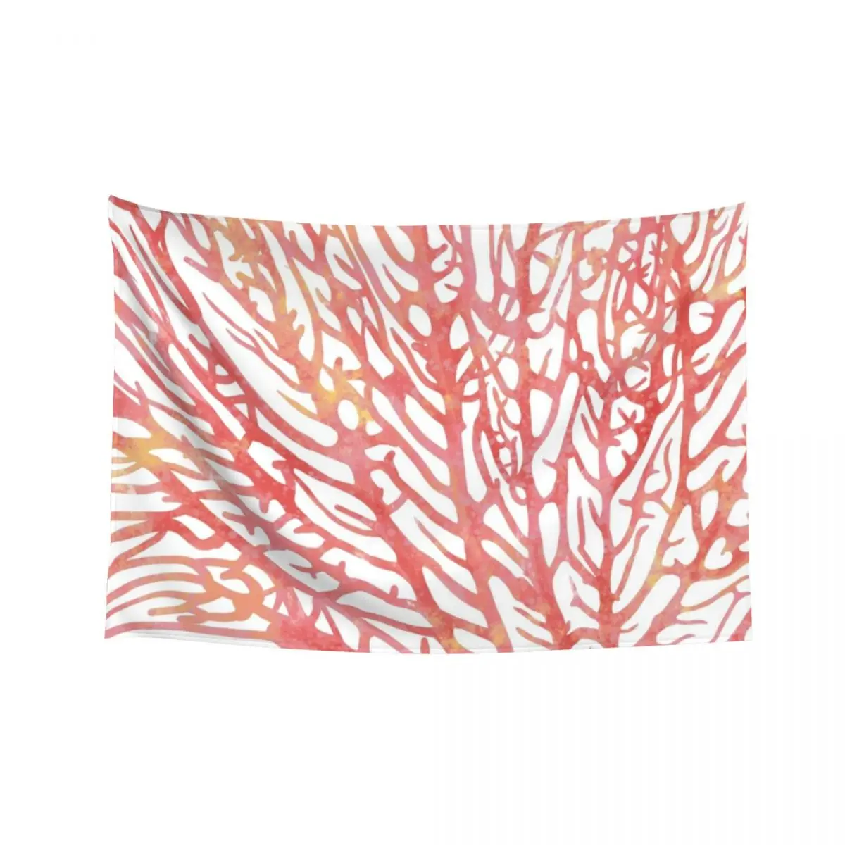 

Nautical Ocean Coral and Pink Tapestry Aesthetic Home Decor On The Wall Funny Tapestry