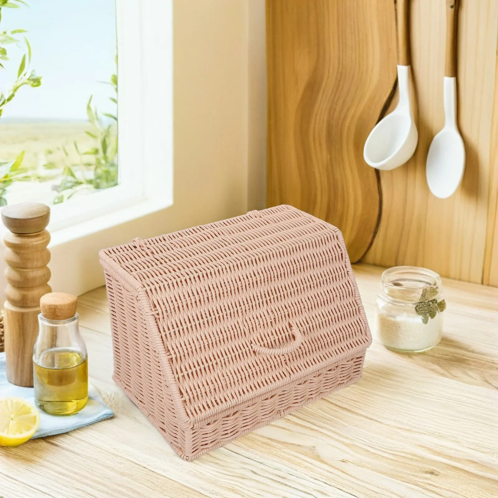 Cesto de Rattan Trançado à Mão - Food Snacks Basket avaliação e preço