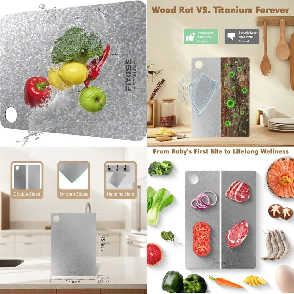

Двусторонняя разделочная доска из нетоксичного титана, которую можно мыть в посудомоечной машине, толщиной 15x10, толщиной 0,08 года, подходит для всех возрастов, идеально подходит для готовного к употреблению F