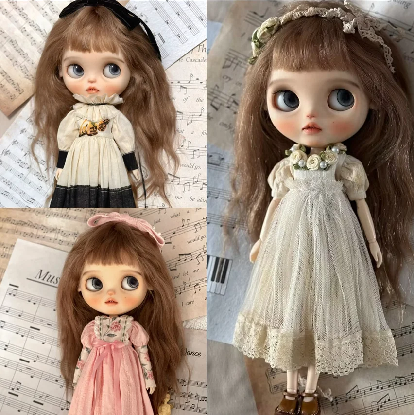 Selling 1/6  Blyth doll customized face makeup doll with Jointed body