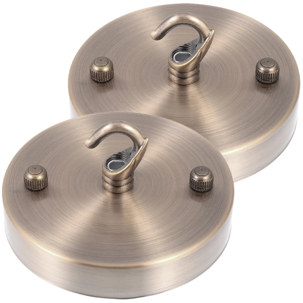 

2pcs Chandelier Kit Ceiling Cover Plate Light Fixture Mounting Bracket For Pendant Light Assembly Durable Iron Aluminum Alloy