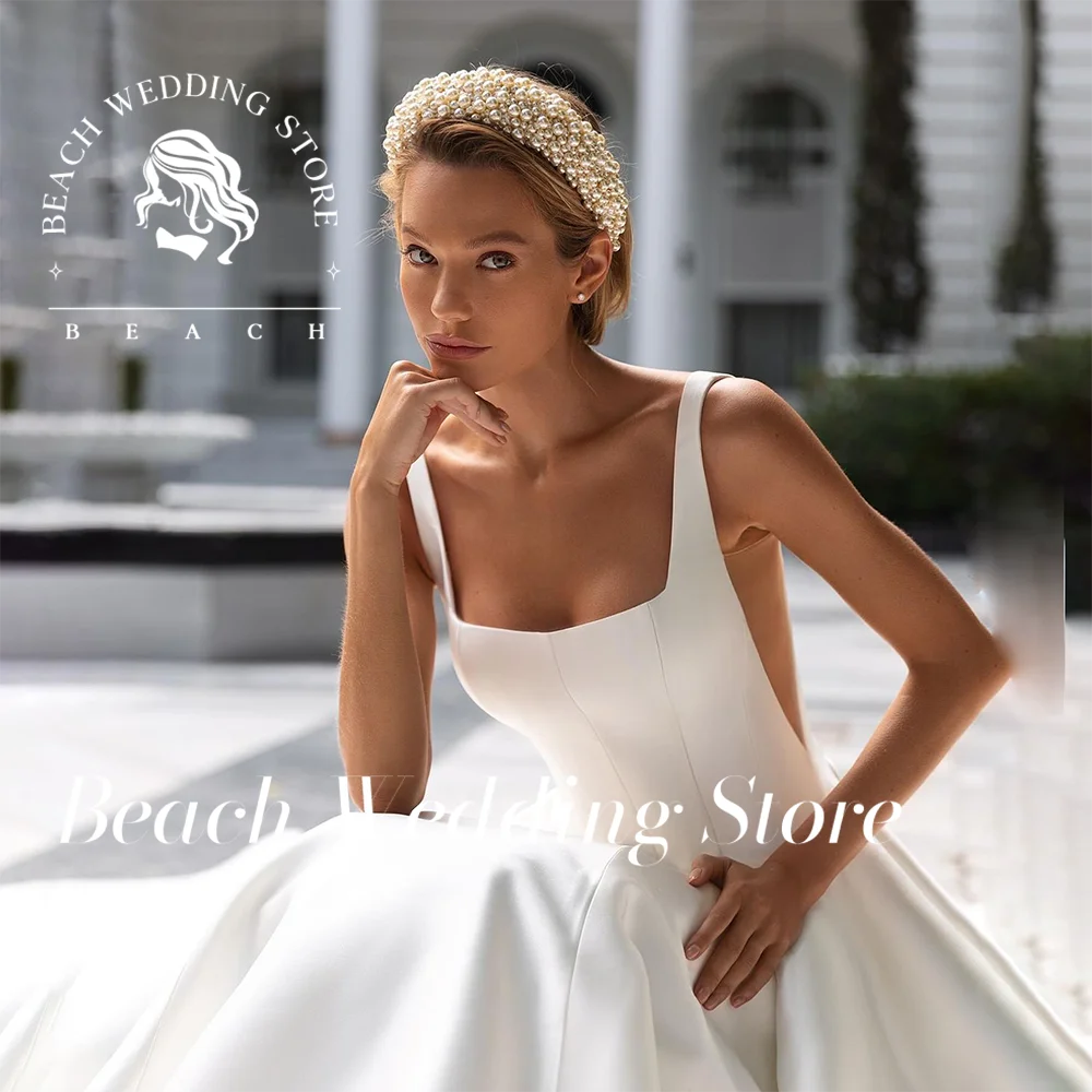 Женское пляжное платье с квадратным вырезом, трапециевидной формы