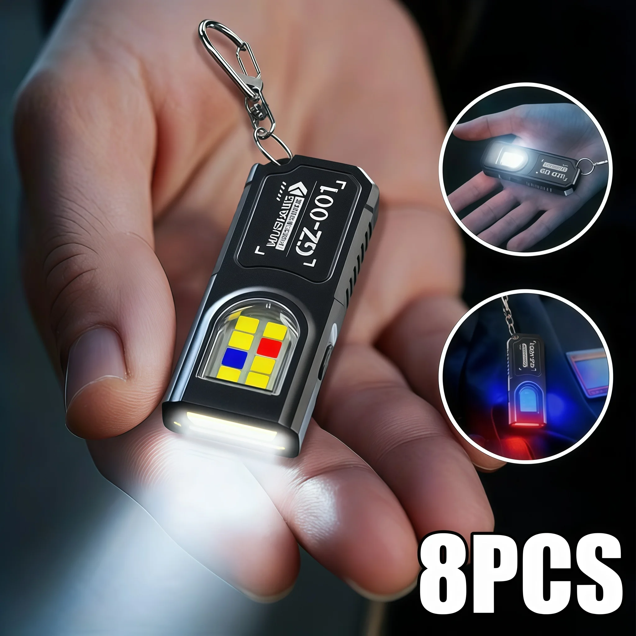 Mini COB LED Flashlight USB C Rechargeable Powerful Work Light with Clip And Magnet Waterproof EDC Camping Walking Pocket Lamp