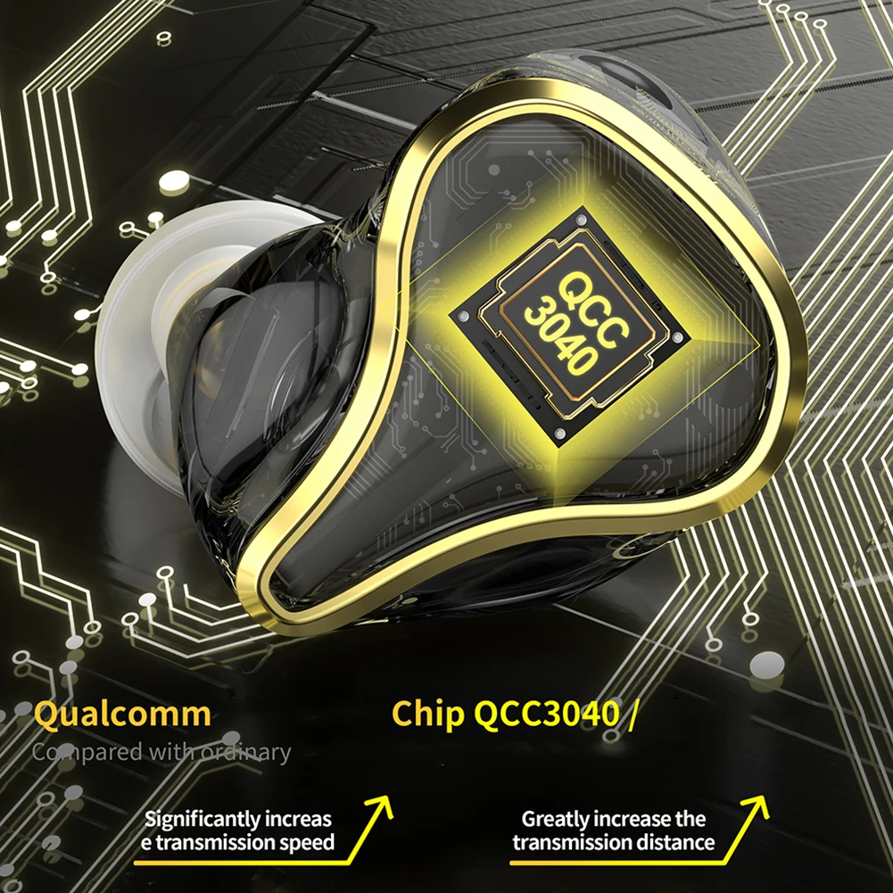 سماعات KZ-EDX Pro سماعات أذن سلكية متوافقة مع البلوتوث سماعات أذن محمولة مزودة بخاصية إلغاء الضوضاء سماعات رياضية HiFi مراقب للألعاب