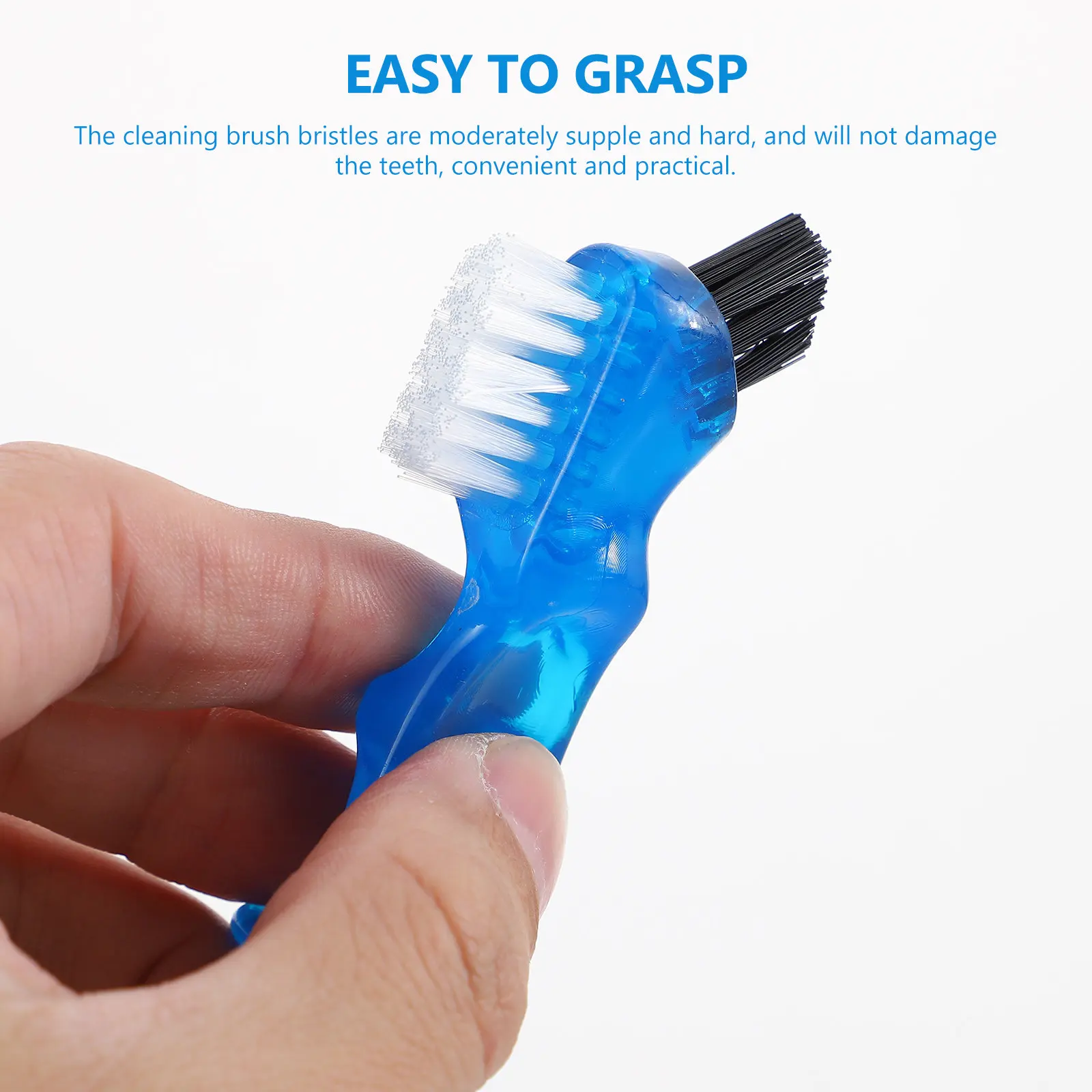 

1Set Compact Lightweight Denture Storage Box with Brush for Dentures False Teeth Mouth Guards Retainers Oral Care Supplies