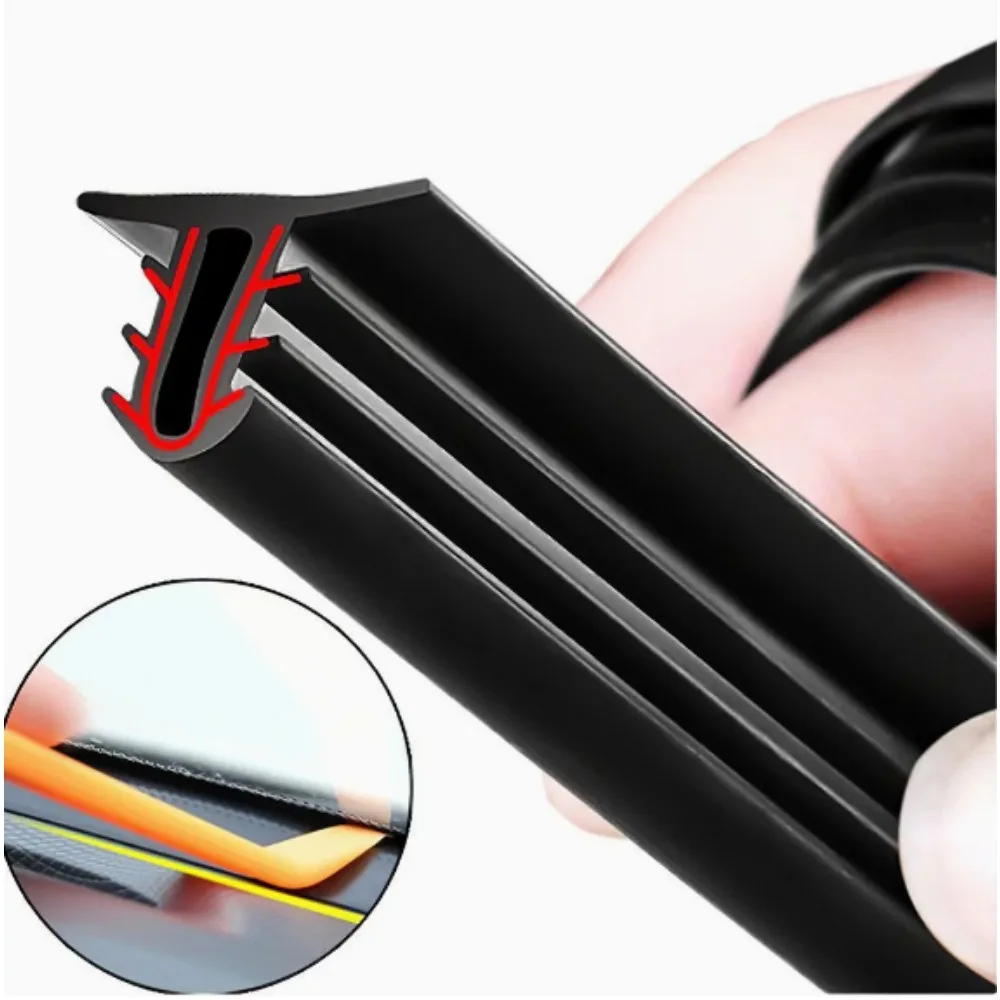 Sealing strip for car center console, modification of instrument panel gap, sound insulation and dust prevention rubber strip