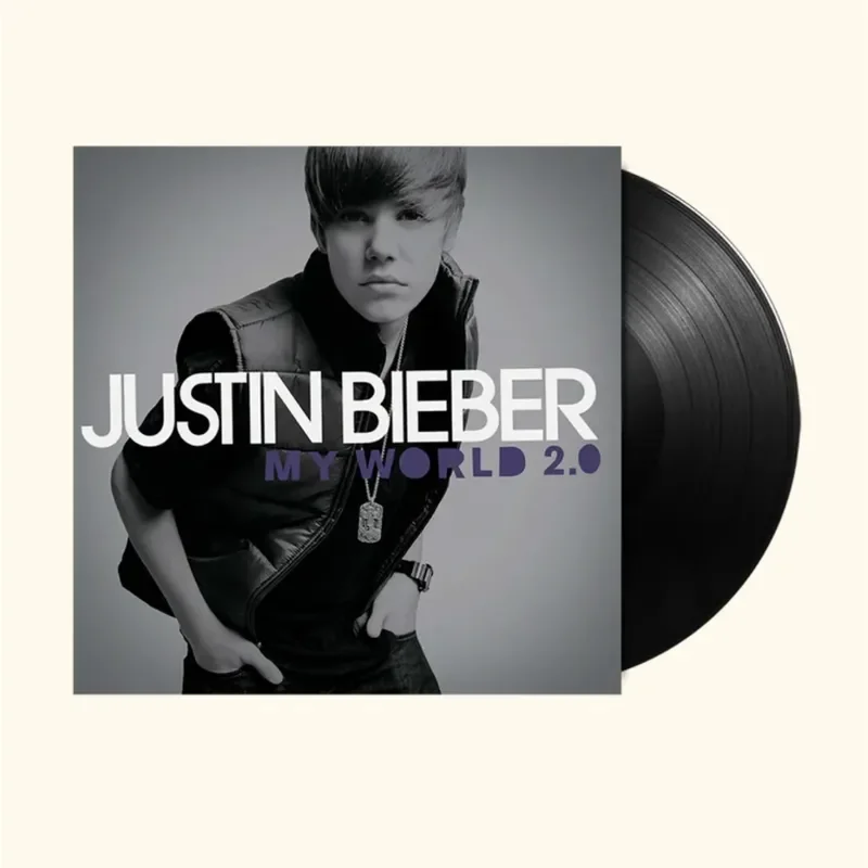 Disco de Vinilo Original de Justin Bieber, My World 2.0, para Fans de Justin Bieber