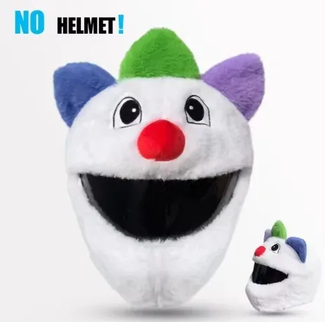 Universal Motorrad Weihnachten Helm Abdeckung Cartoon Elch Santa Claus Flauschigen Plüsch Set Weihnachten Cosplay Spleißen Kopf Abdeckung – Detail 10