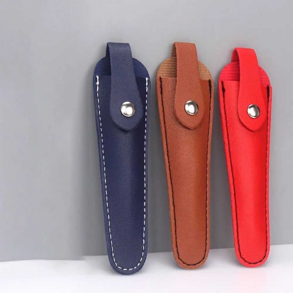 PU Leather Scissors Protective Cases Scissors Cover Wear Resistant Trimming Beauty Tools Durable Portable Leather Case