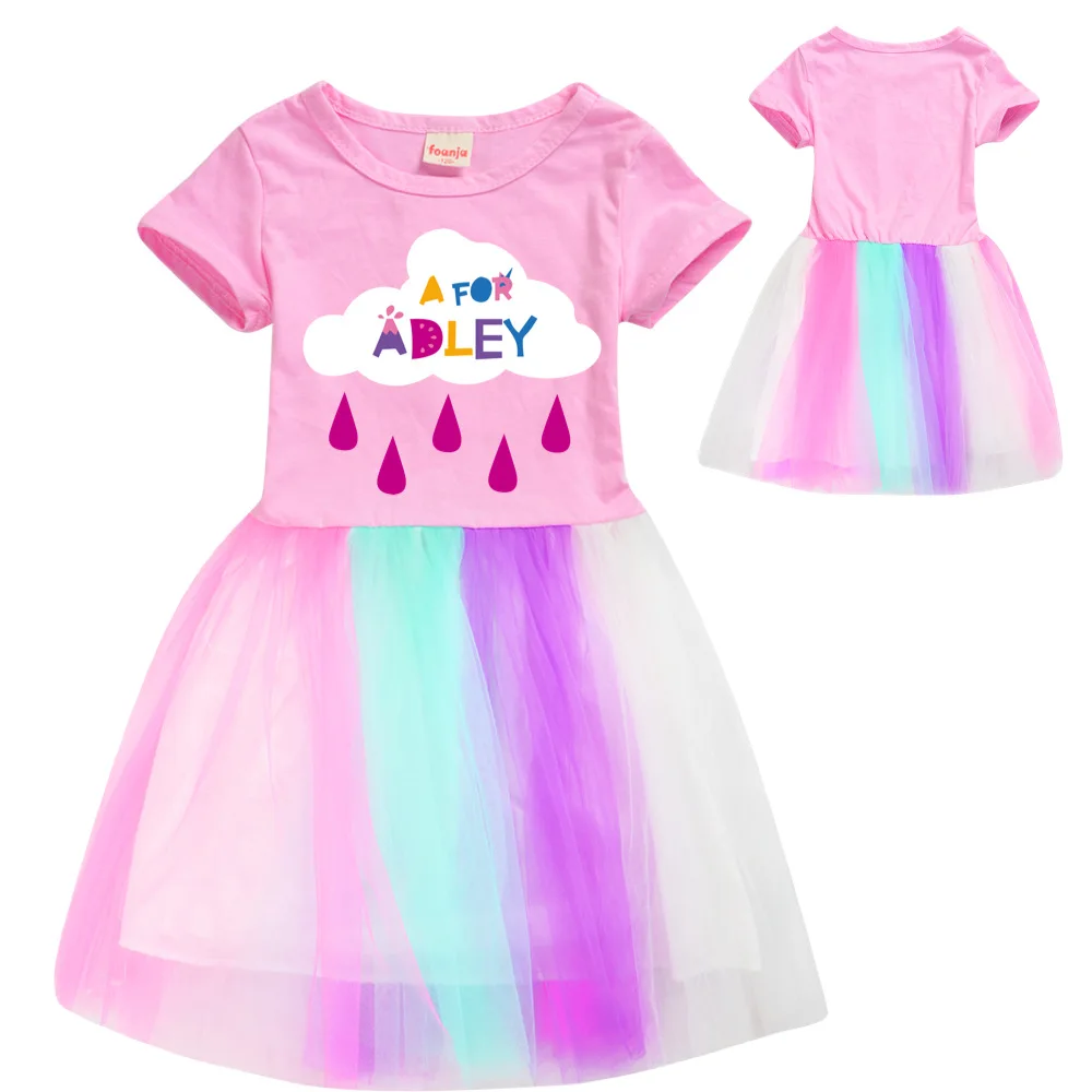 A FOR ADLEY Clothes Baby Girls Cosplay Dress Kids Lace Princess Vestidos Children Carnival Party Dresses Girl Halloween Costumes