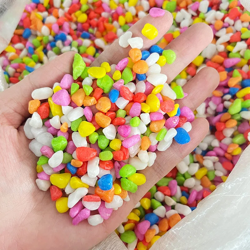 50 г красочные натуральные камни, камешки, сделай сам, декоративные для горшечных растений, аквариумов, аквариумов, воздушных растений, домашнего декора