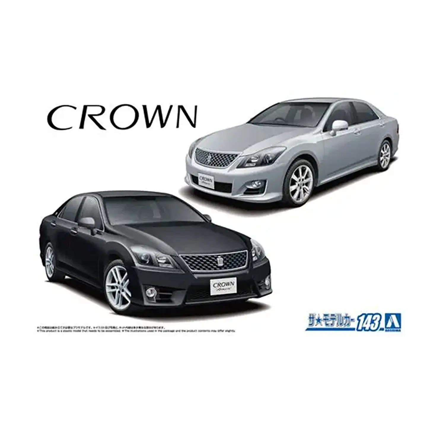 Prefabricated assembly model Aoshima-20266 1/24 GRS204 CROWN ATHLETE 2008/2010 car model kit