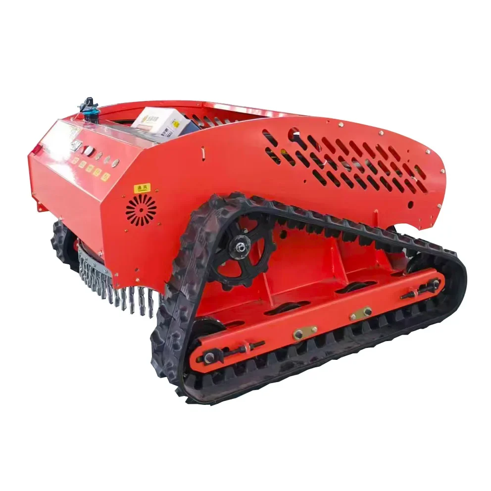 High efficient oline remote control robot lawn mower machines crawler-type grass cutter