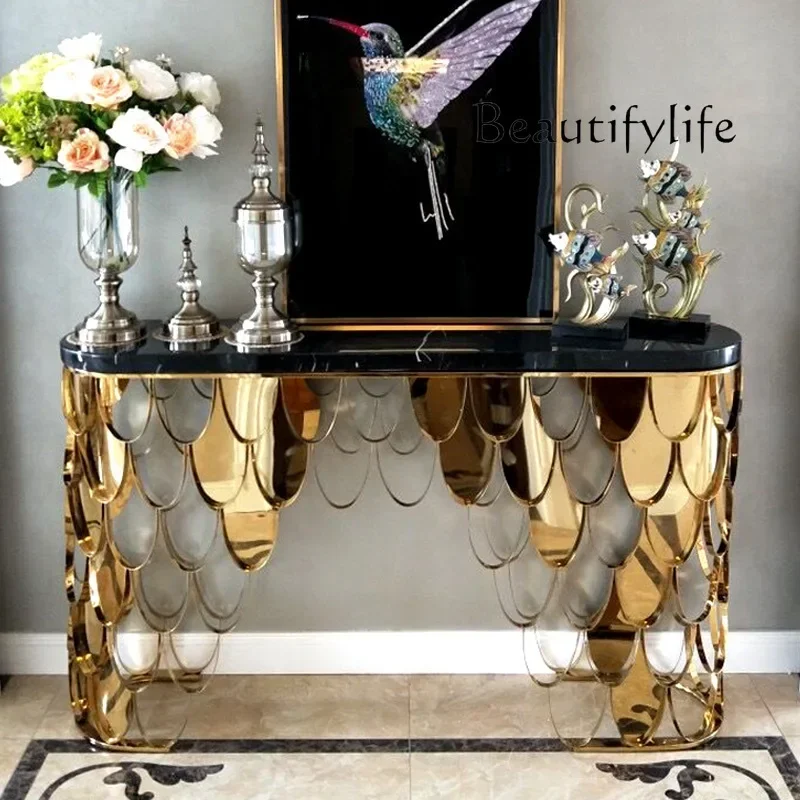 B BJ European Marble Entrance Living Room Flower Arrangement Simulated Flower Glass Home Jewelry Decorative Plate Simple Dining