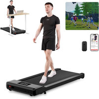Upgrade Walking Pad - Raceable Smart Under Desk Treadmill 2.5HP, APP/Remote Control, LED Display, 300 lbs Capacity