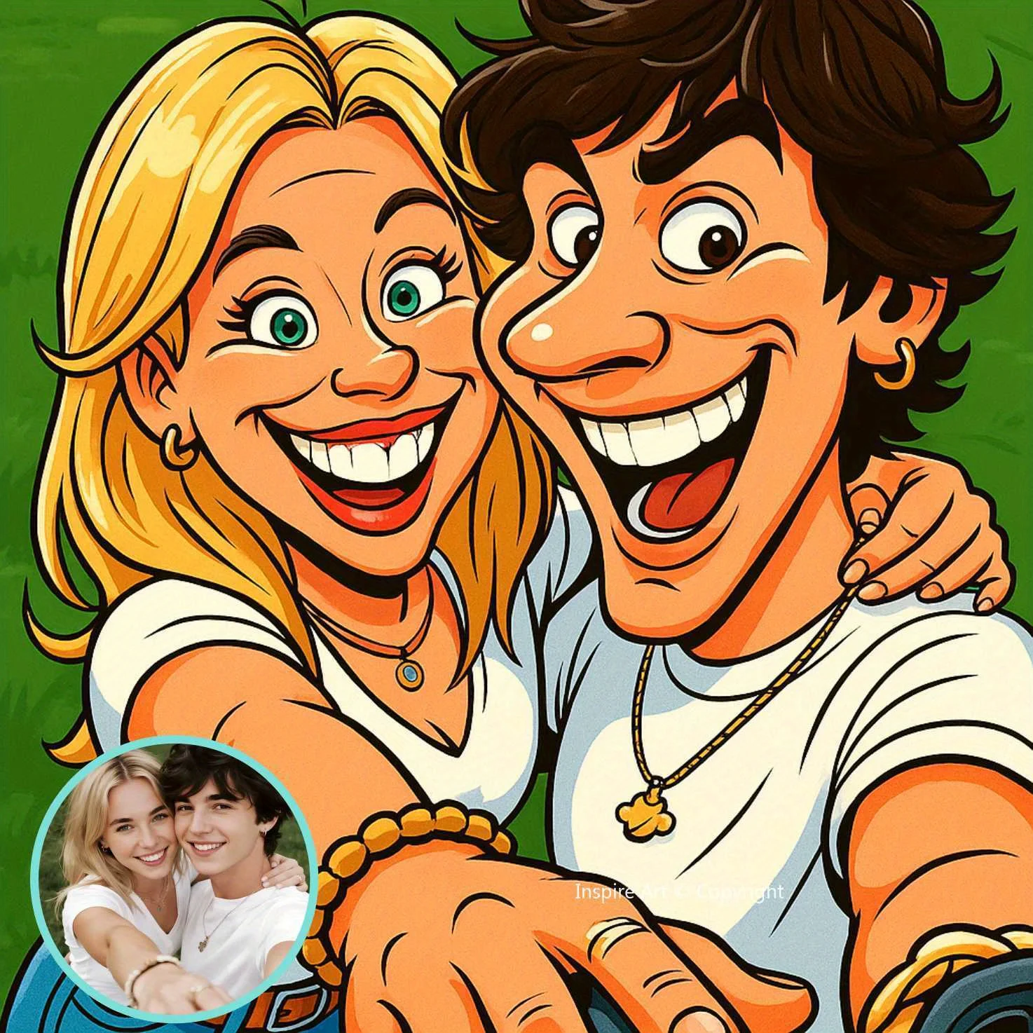 Unframed Custom Cartoon Portrait Canvas,Personalized Photo To 3D Character,Family Friends Wall Art Souvenir Gift