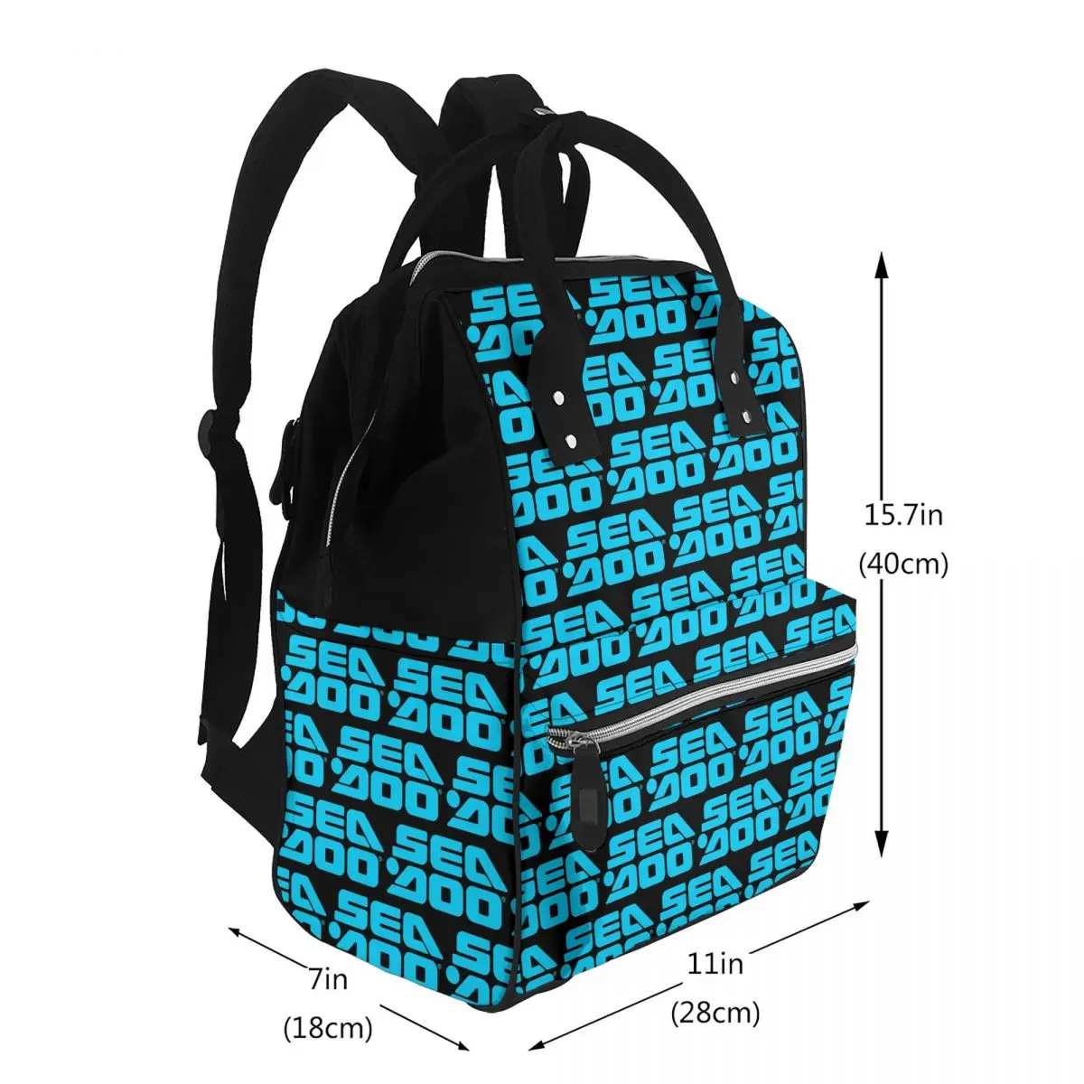 Sea Doo Team Rxt Brt Marine Student Backpack School Bag Hiking Travel Daypack for Men Women Bookbag Shoulder Bags
