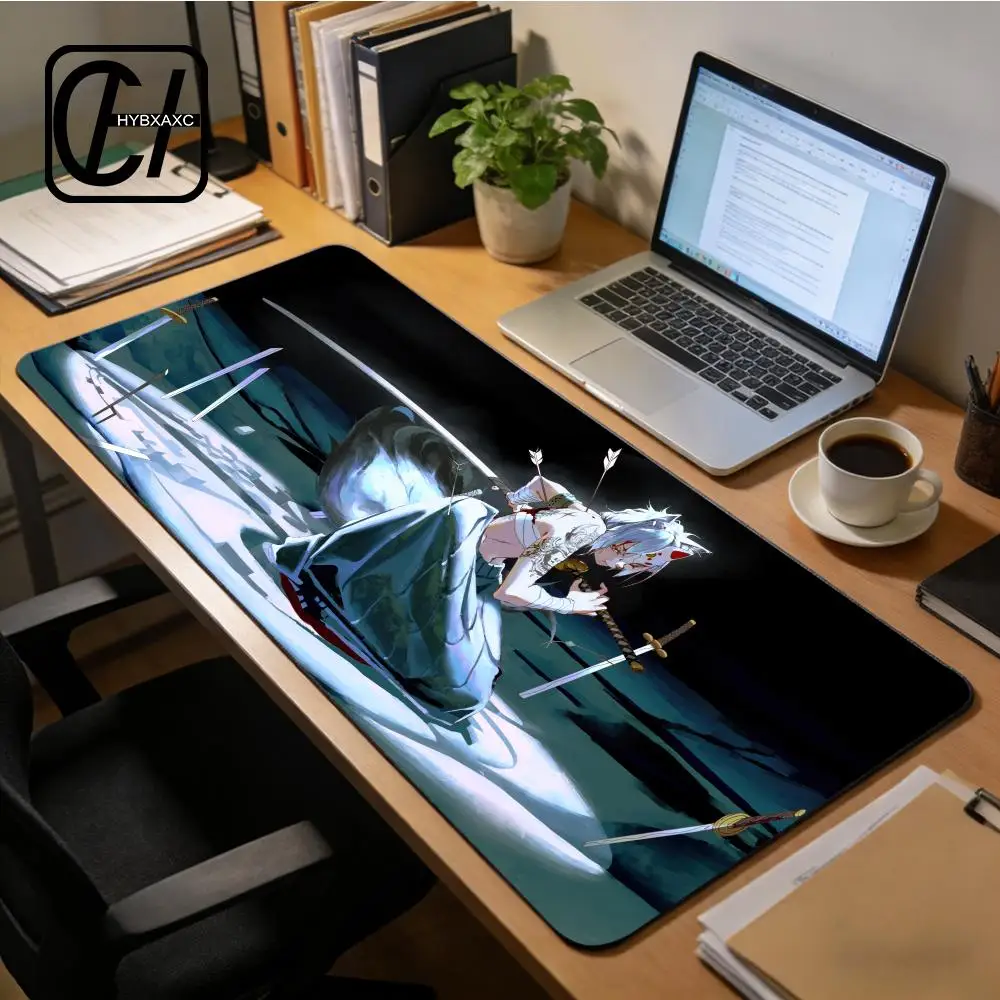 Touhou Project Mouse Pad Mouse Pad Desk Mouse Pad Cute HD Desk Pad Extended Gaming Keyboard Mats Large XXL Gamer Mousepad 90x40